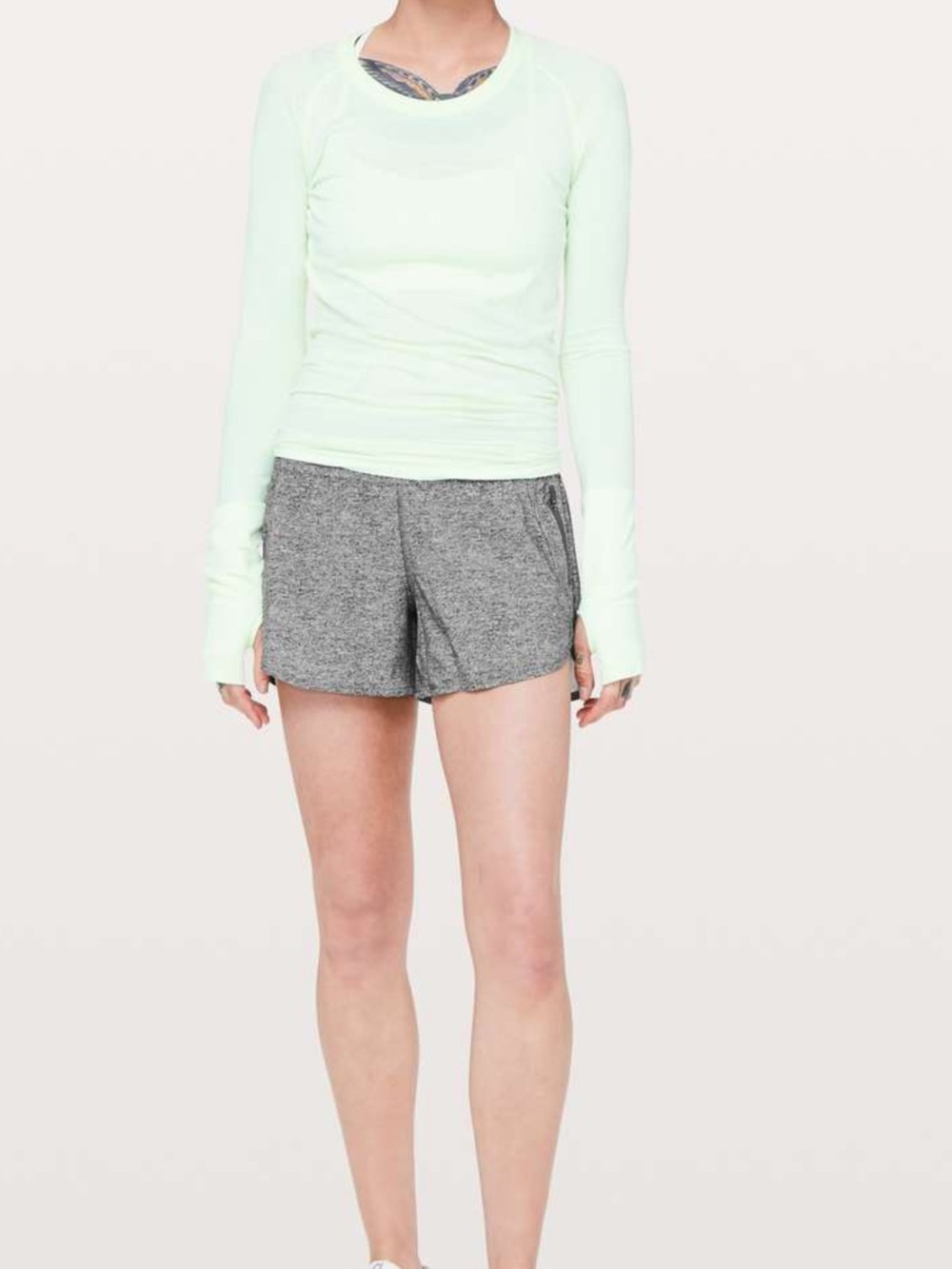 lululemon athletica Gray Heather Athletic Shorts